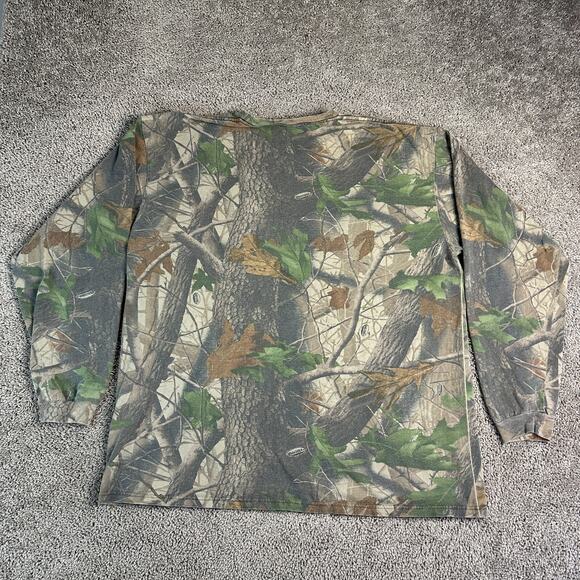 VINTAGE 90s Realtree Hardwood Camo Shirt Mens XXL 2XL Brown Camouflage Hunting - Picture 10 of 14